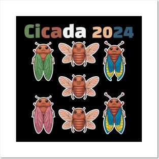 "Cicada 2024" Chronicles,  cartoon design, T-Shirt Posters and Art